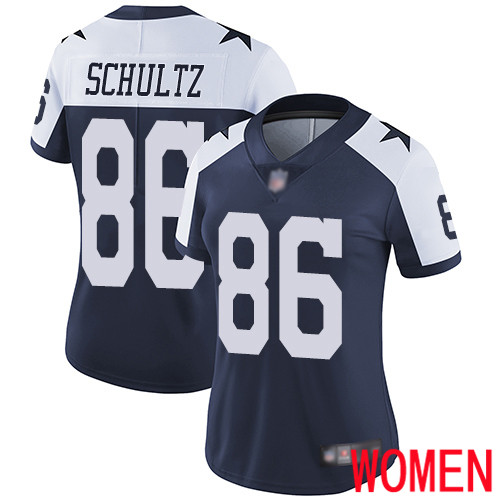 Women Dallas Cowboys Limited Navy Blue Dalton Schultz Alternate #86 Vapor Untouchable Throwback NFL Jersey